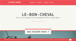 Desktop Screenshot of leboncheval.com