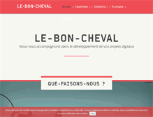 Tablet Screenshot of leboncheval.com